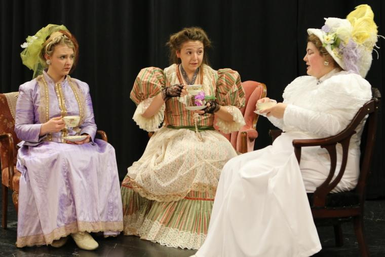 Katie Kleve, MJ Mason, and Shyann Devoss in The Madwoman of Chaillot