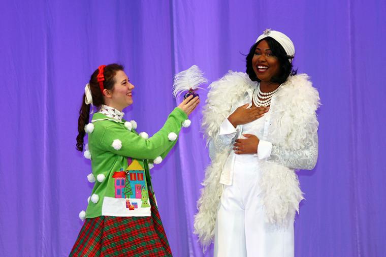 Miranda Sloan and Antoinette Nebinger in Fancy Nancy Splendiferous Christmas