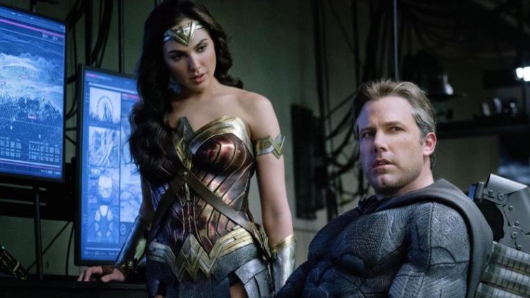 Gal Gadot and Ben Affleck in Justice League