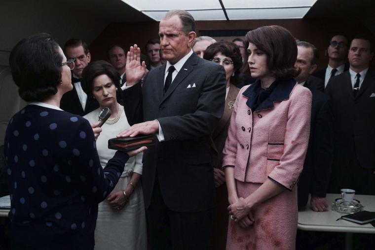 Jennifer Jason Leigh, Woody Harrelson, and Kim Allen in LBJ