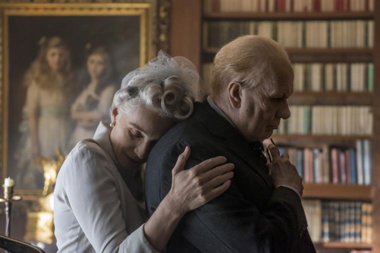 Kristin Scott Thomas and Gary Oldman in Darkest Hour