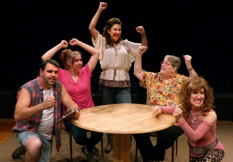 Nathan Johnson, Lisa Ingram, Jessica Moore, Eugenia Giebel, and Diane Greenwood in Doublewide, Texas