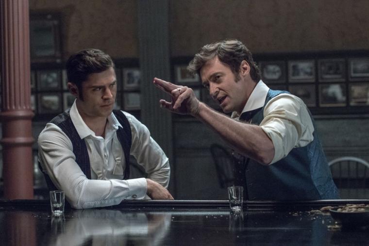 Zac Efron and Hugh Jackman in The Greatest Showman
