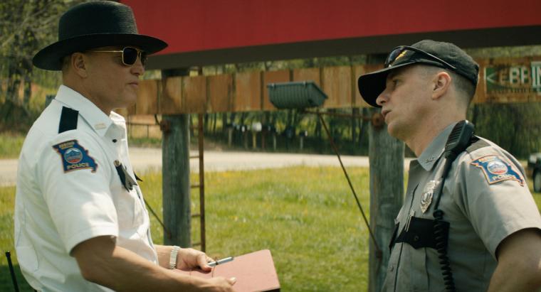 Woody Harrelson and Sam Rockwell in Three Billboards Outside Ebbing, Missouri