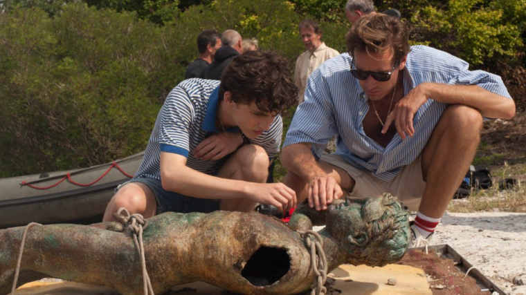 Timothée Chalamet and Armie Hammer in Call Me by Your Name