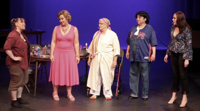 Sarah Laufer, Sondra Karben, Sarah Meyer, Cindy Ramos, and Madison Duling in Bingo! The Winning Musical