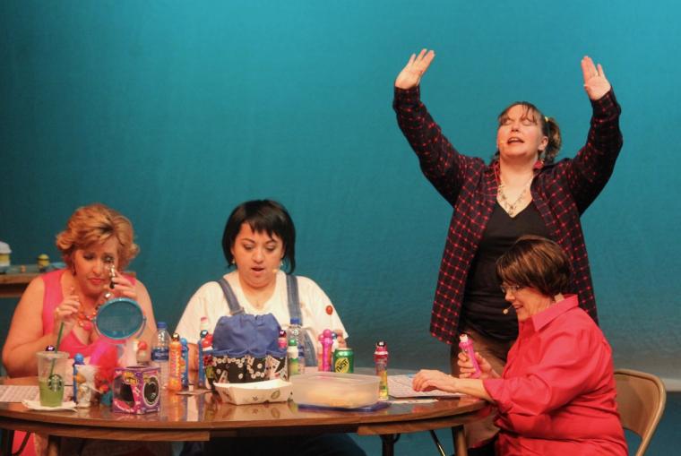 Sondra Karbe, Cindy Ramos, Sarah Laufer, and Sarah Meyer in Bingo! The Winning Musical