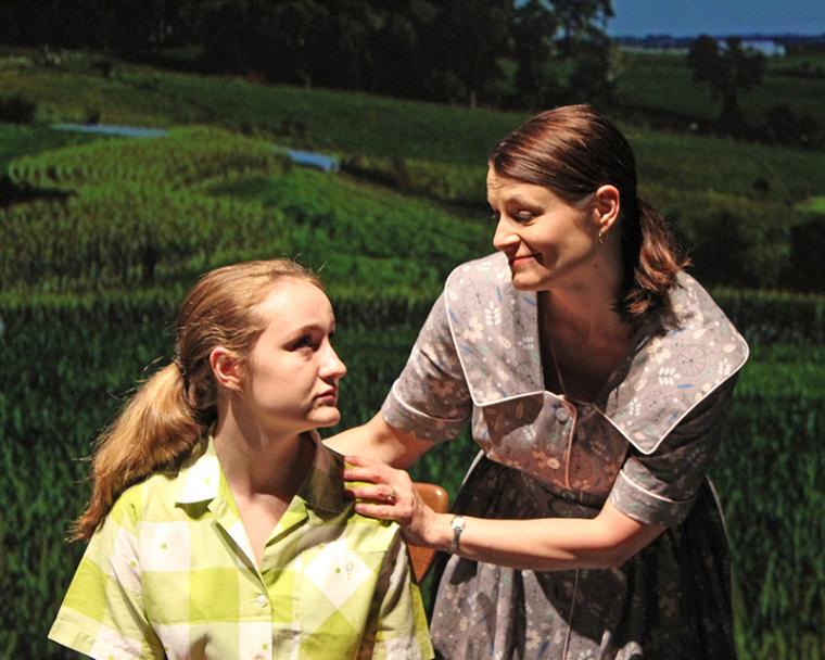 Krianna Walljasper and Jenny Winn in The Bridges of Madison County