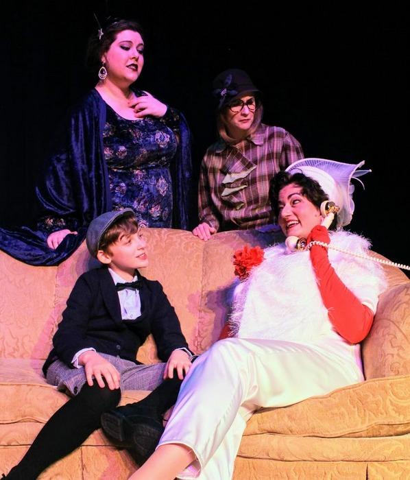 Rachel Vickers, Katie Casey, Brennan Hampton, and Julie Funk in Mame