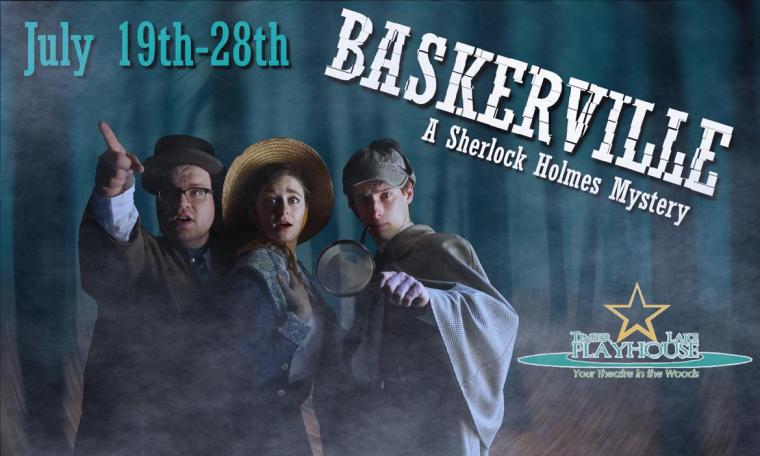 Max Bahneman, Rebecca Marowitz, and Alex Rudd in Baskerville: A Sherlock Holmes Mystery