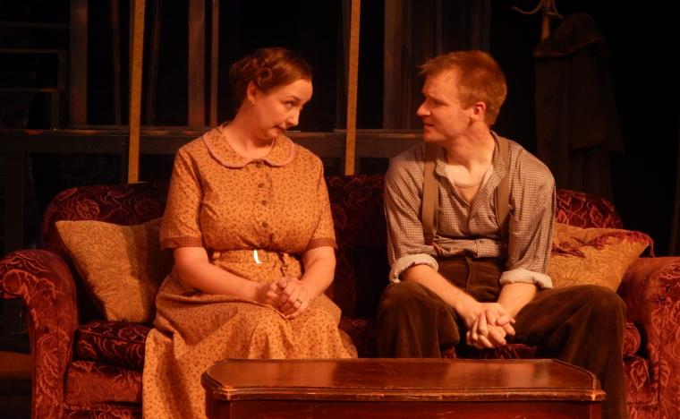 Megan Cox and Seth Kaltwasser in The Glass Menagerie (photo by Bridget Grace Sheaff)