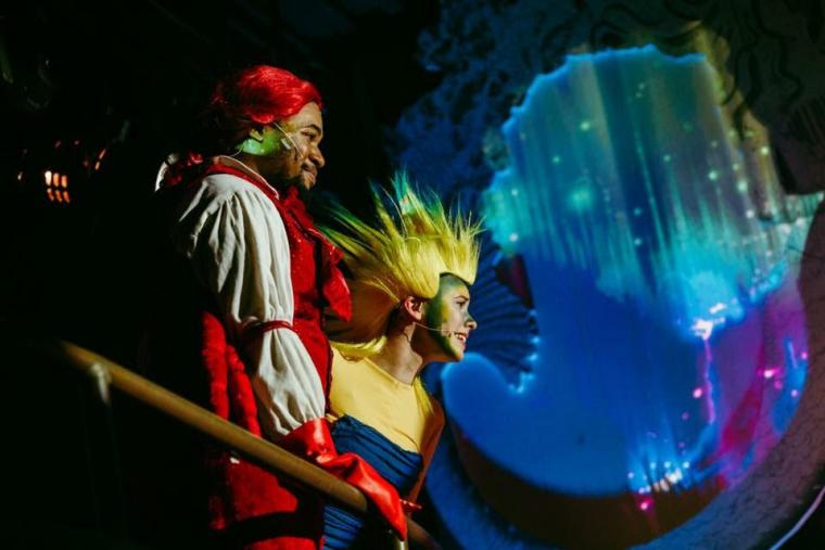 Dom Pagliaro and Rosalind Blume in The Little Mermaid