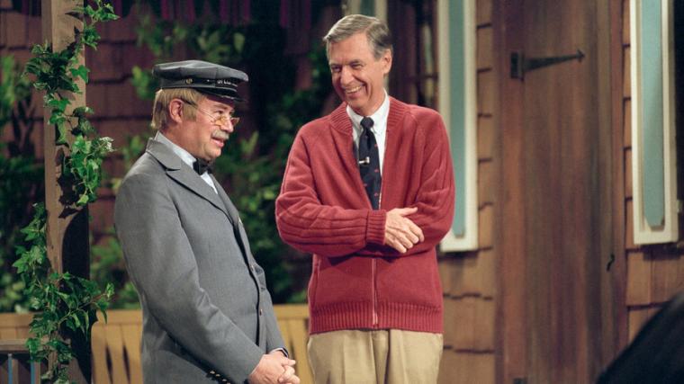 David Newell and Fred Rogers in Won't You Be My Neighbor?