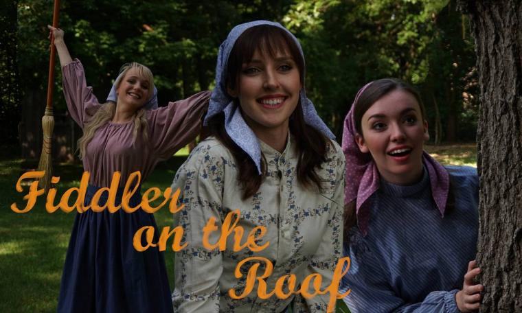 Lily Autumn Page, Danielle Bessler, and Olivia Belfie in Fiddler on the Roof