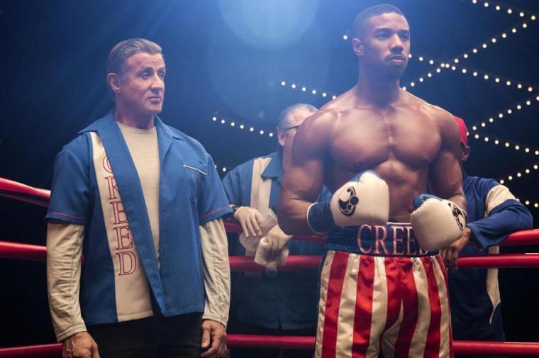 Sylvester Stallone and Michael B. Jordan in Creed II