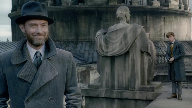 Jude Law and Eddie Redmayne in Fantastic Beasts: The Crimes of Grindelwald