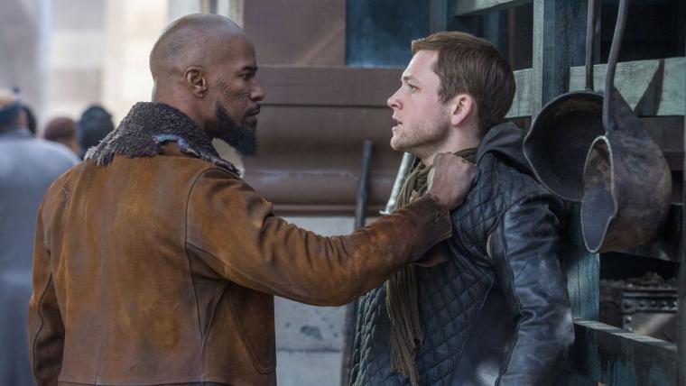 Jamie Foxx and Taron Egerton in Robin Hood