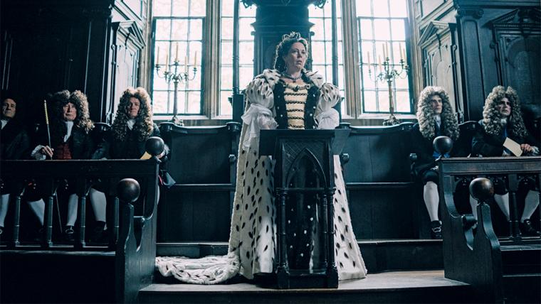 Olivia Colman in The Favourite