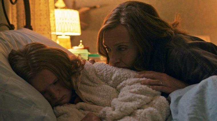 Milly Shapiro and Toni Collette in Hereditary