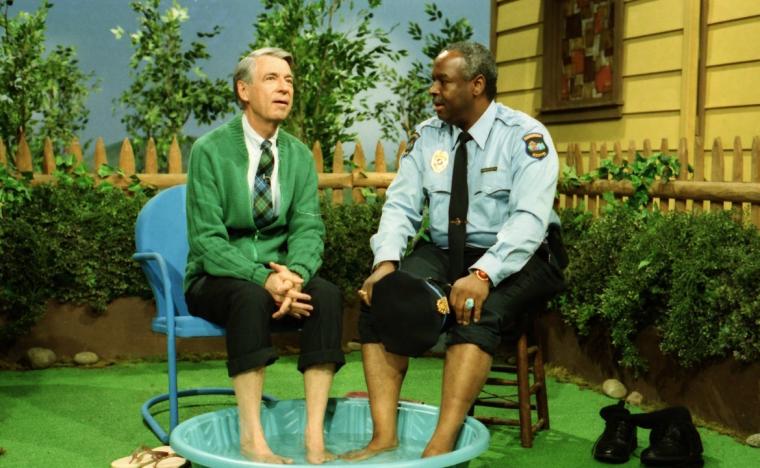 Fred Rogers and Francois Clemmons in Won't You Be My Neighbor?