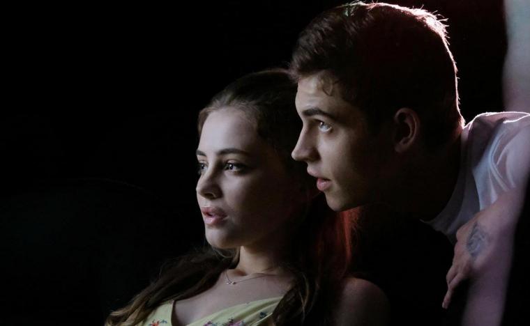Josephine Langford and Hero Fiennes Tiffin in After