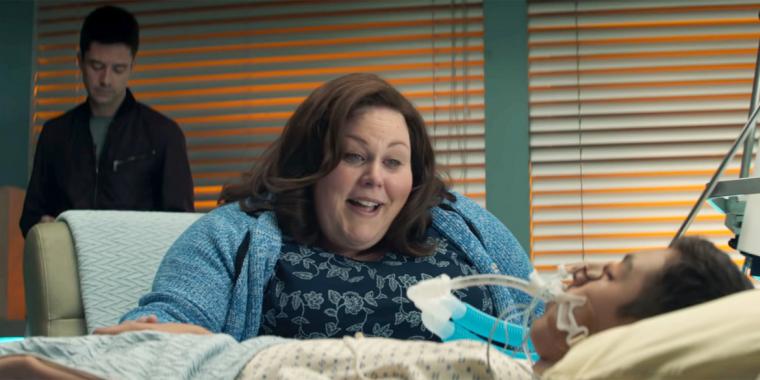 Topher Grace, Chrissy Metz, and Marcel Ruiz in Breakthrough