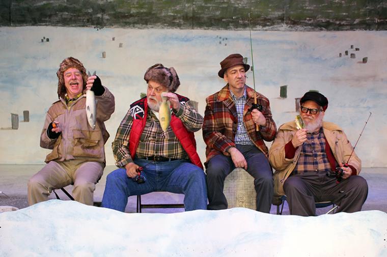 Tom Walljasper, John Payonk, Luther Chakurian, and Bob Marcus in Grumpy Old Men: The Musical