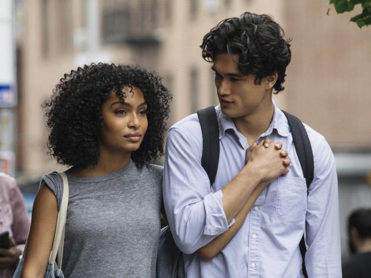Yara Shahidi and Charles Melton in The Sun Is Also a Star