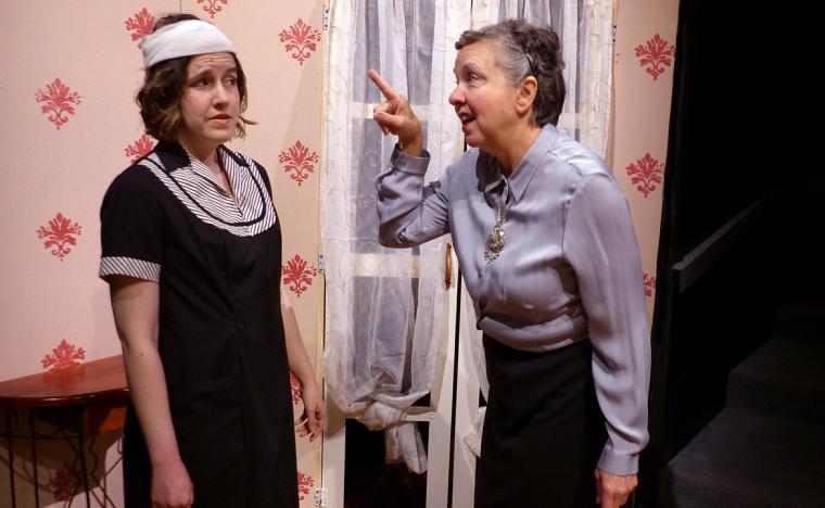 Elizabeth Schaffer and Lona Friedman in Blithe Spirit