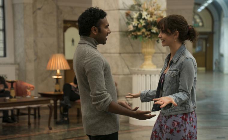 Himesh Patel and Lily James in Yesterday