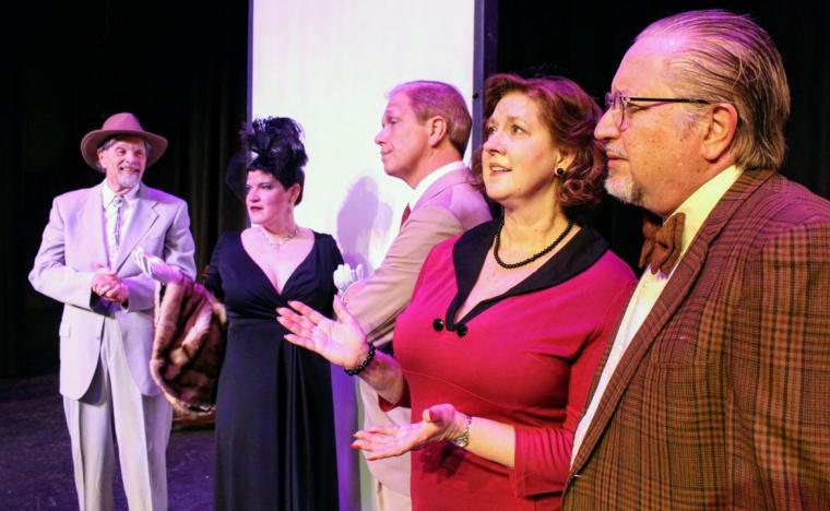 Michael Schmidt, Erin Platt, Kevin Pieper, Valeree Pieper, and John Weigandt in 42nd Street