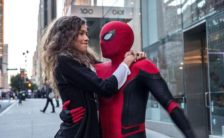 Zendaya and Tom Holland in Spider-Man: Far from Home
