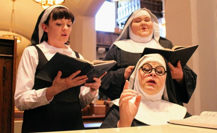 Abbey Donohoe, Marissa Elliott, and Wendy Czekalski in Sister Act