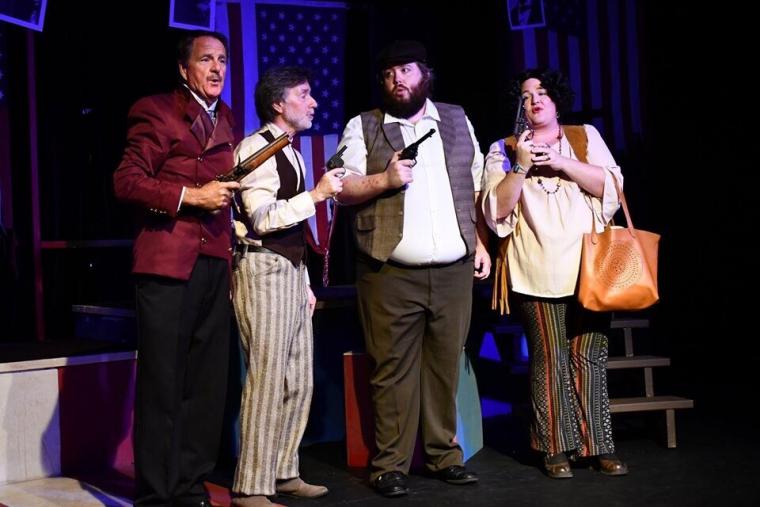 Mark McGinn, Tom Vacarro, Benjamin Graham, and Emmalee Hilburn in Assassins