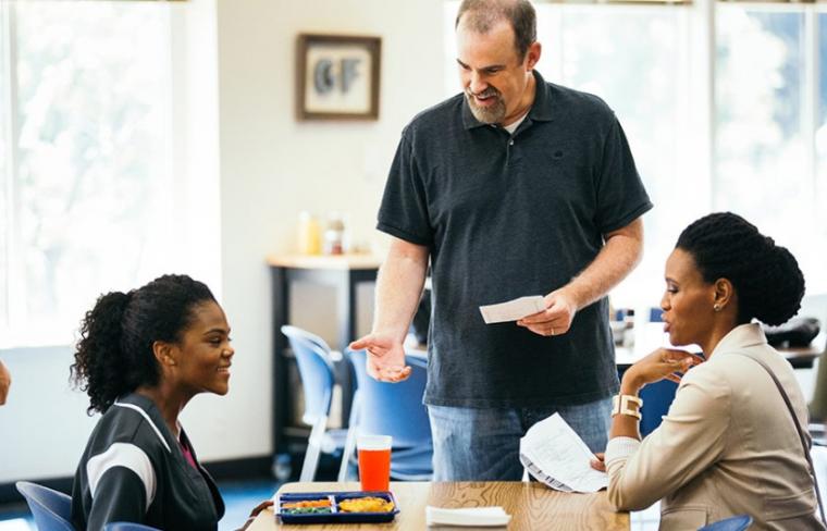 Aryn Wright-Thompson, Alex Kendrick, and Priscilla C. Shirer in Overcomer