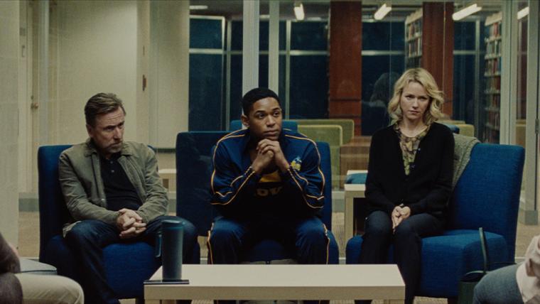 Tim Roth, Kelvin Harrison Jr., and Naomi Watts in Luce