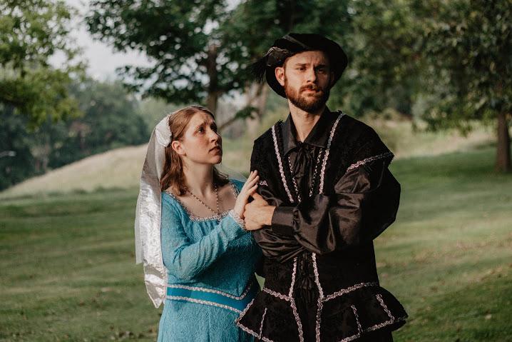 Sarah Willie and Andrew Bruning in Genesius Guild's Hamlet