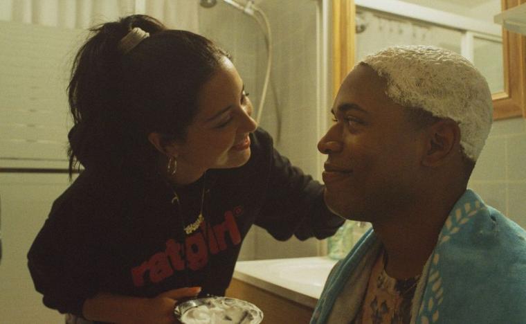 Alexa Demie and Kelvin Harrison Jr. in Waves
