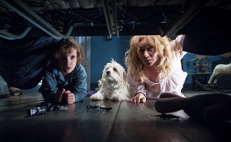 Noah Wiseman and Essie Davis in The Babadook