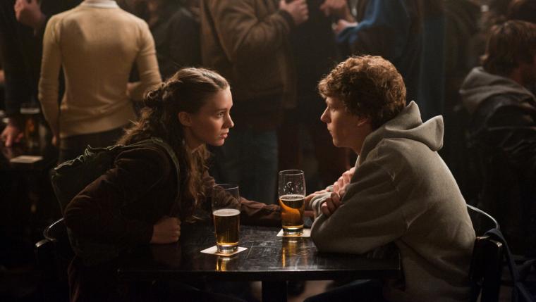 Rooney Mara and Jesse Eisenberg in The Social Network