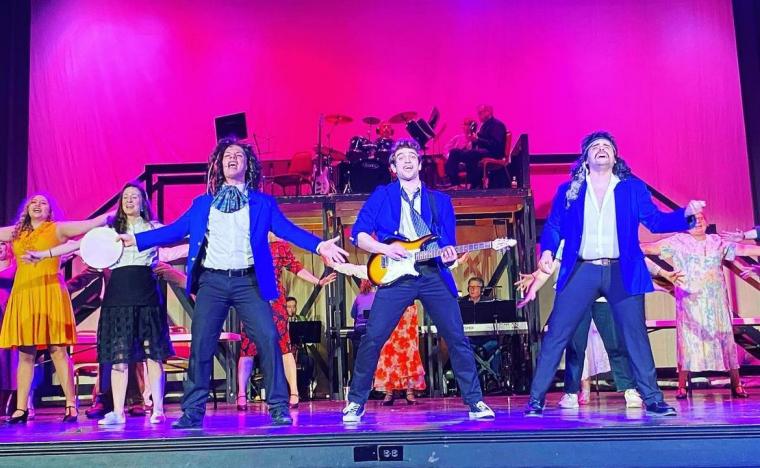 Sethe Christensen, Chase Austin, and Adam Sanders in The Wedding Singer