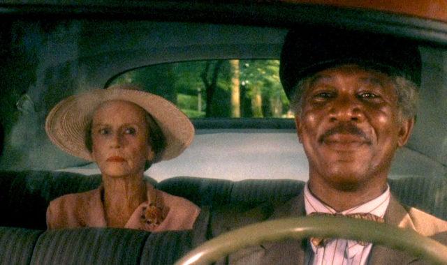 Jessica Tandy and Morgan Freeman in Driving Miss Daisy