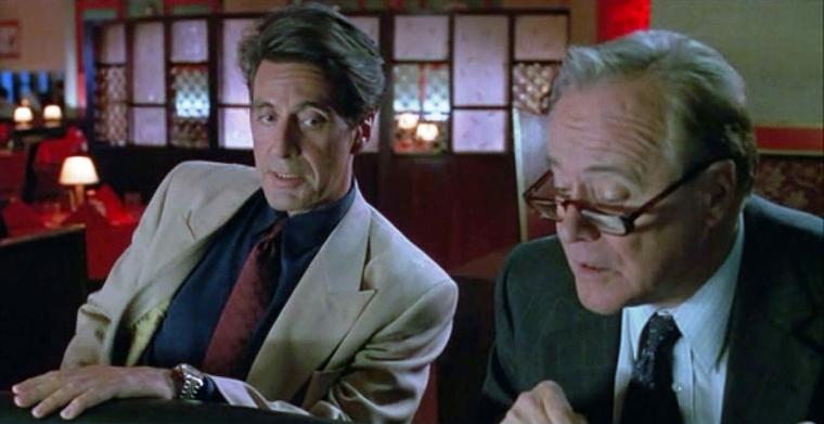 Al Pacino and Jack Lemmon in Glengarry Glen Ross