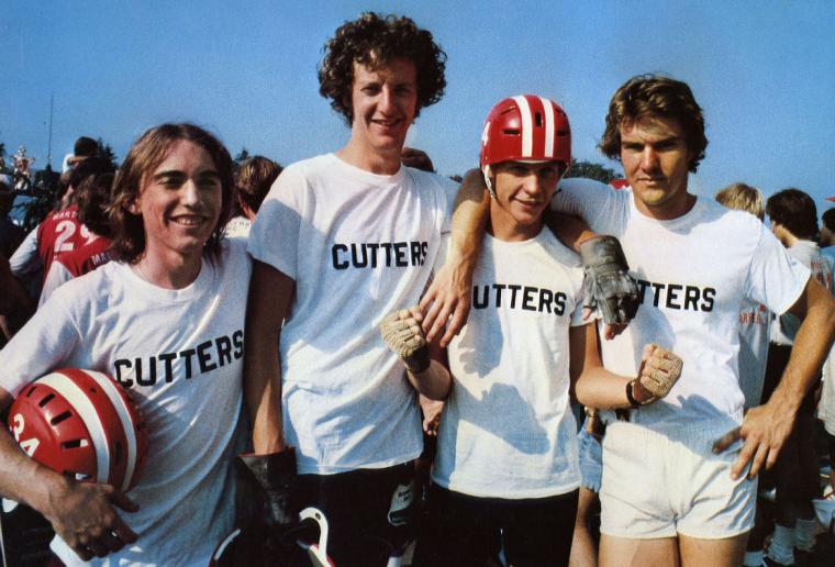 Jackie Earle Haley, Daniel Stern, Dennis Christopher, and Dennis Quaid in Breaking Away