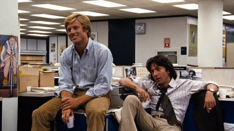 Robert Redford and Dustin Hoffman in All the President's Men