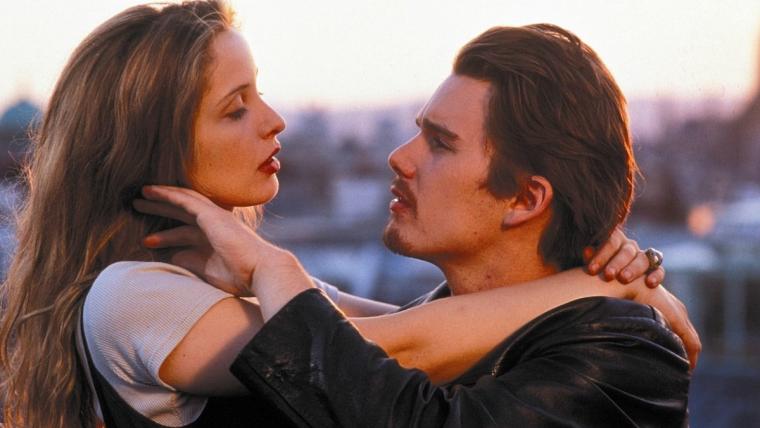 Julie Delpy and Ethan Hawke in Before Sunrise