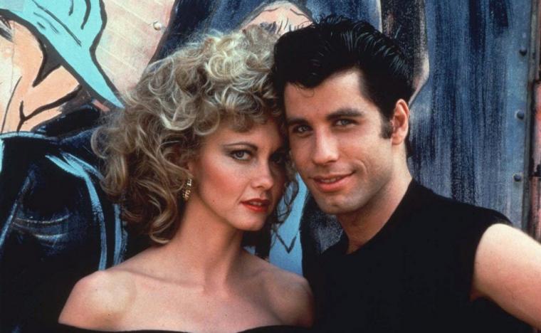 Olivia Newton-John and John Travolta in Grease