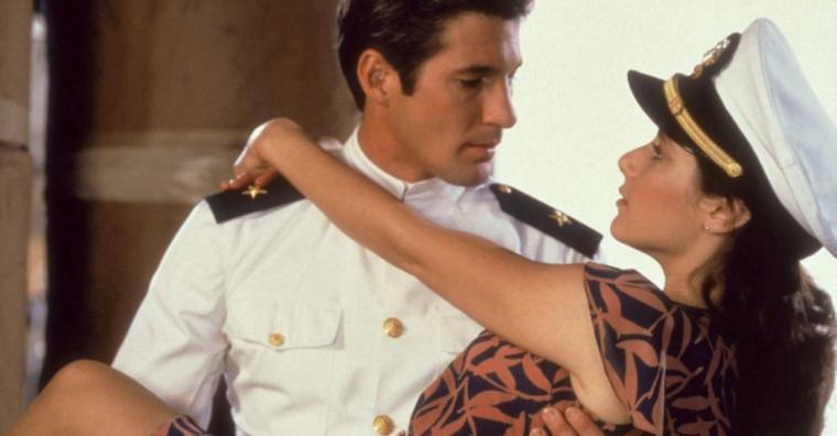 Richard Gere and Debra Winger in An Officer & a Gentleman