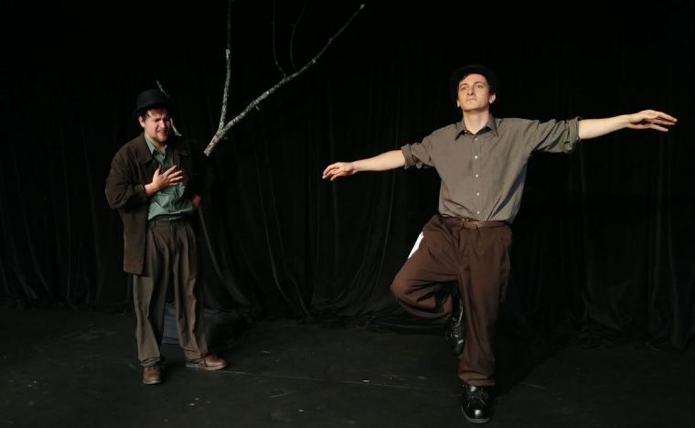 Tristan Odenkirk and Peter Alfano in Waiting for Godot