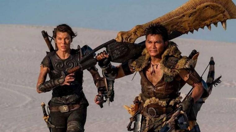 Milla Jovovich and Tony Jaa in Monster Hunter